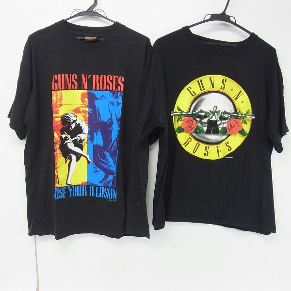 実際に弊社で買取させて頂いたGuns n’ Roses/ガンズアンドローゼス バンドTシャツ 2点セット