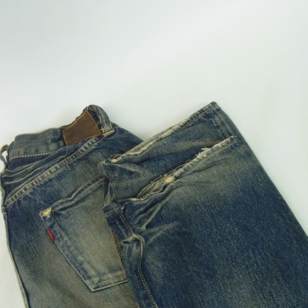 実際に弊社で買取させて頂いたSUGAR CANE/シュガーケーン マシーンウォッシュ デニムパンツ/ジーンズ ｗ34の画像 7枚目