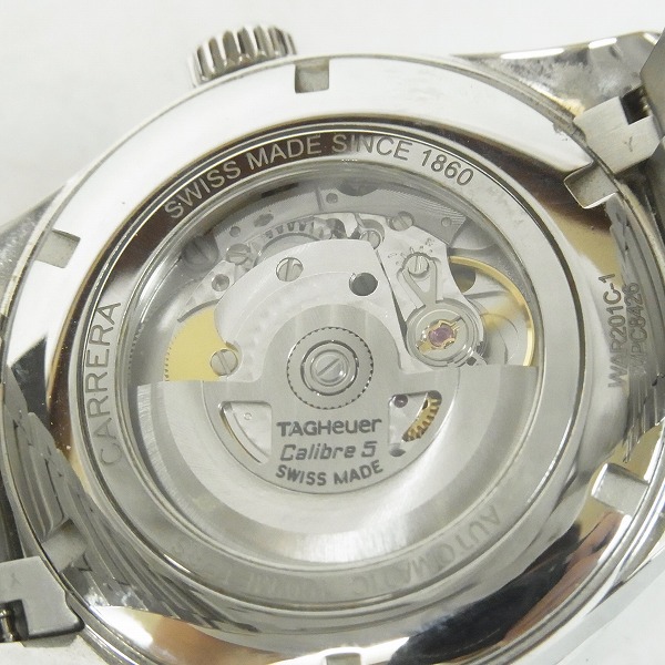 実際に弊社で買取させて頂いたTAG HEUER/タグホイヤー カレラ キャリバー5 デイデイト  オートマチック 腕時計 WAR201Cの画像 3枚目