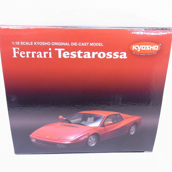 実際に弊社で買取させて頂いた京商 1/18 Ferrari/フェラーリ テスタロッサ レッド No.08422R ミニカーの画像 7枚目