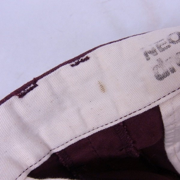 実際に弊社で買取させて頂いた【未使用】drestrip/ドレストリップ コットン ハーフパンツ ボルドー 1の画像 5枚目