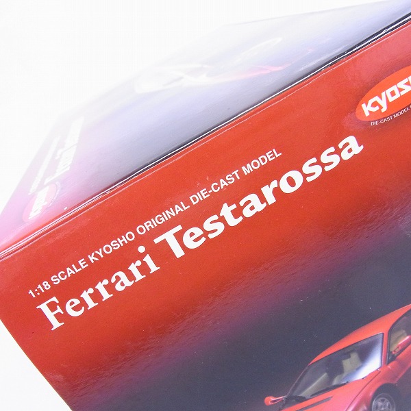 実際に弊社で買取させて頂いたKYOSHO/京商 1/18 フェラーリ テスタロッサ ダイキャストミニカー No.08422Rの画像 8枚目