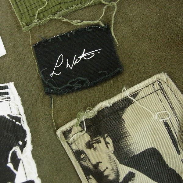 実際に弊社で買取させて頂いたDIET BUTCHER SLIM SKIN/ダイエットブッチャースリムスキン 16AW パッチ スウェットパーカーの画像 4枚目