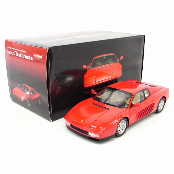 実際に弊社で買取させて頂いたKYOSHO/京商 1/18 フェラーリ テスタロッサ ダイキャストミニカー No.08422Rの画像 9枚目