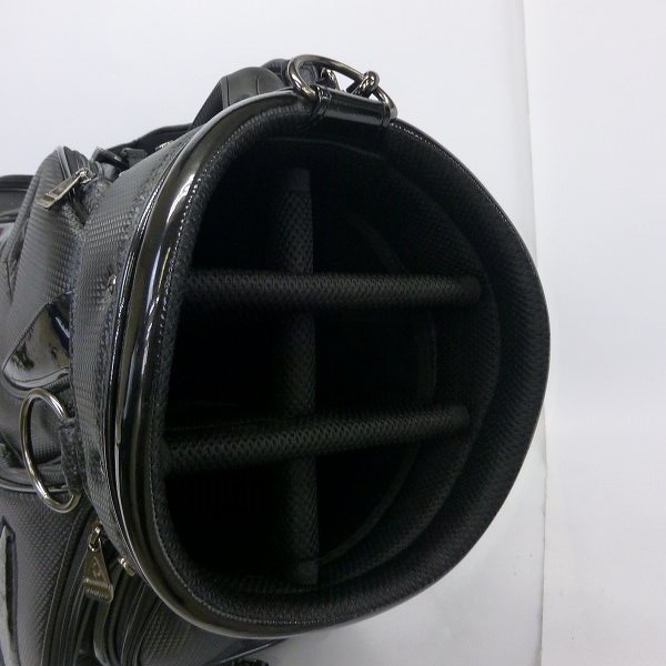 実際に弊社で買取させて頂いた★le coq sportif/ル・コック 6分割キャディバッグ XQQ12280L ブラックの画像 2枚目