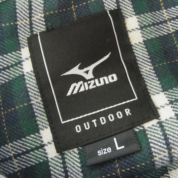 実際に弊社で買取させて頂いたMIZUNO/ミズノ ゴルフウェア  マドラスチェック等 長袖シャツ Lサイズ 4点セットの画像 2枚目