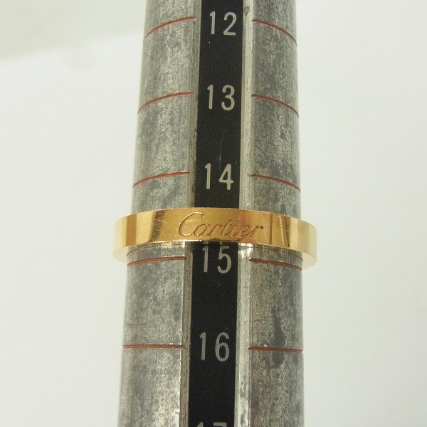 実際に弊社で買取させて頂いた【証明書】Cartier/カルティエ Cドゥ エングレーブド リング 750PG ピンクゴールド #55 4.1gの画像 4枚目