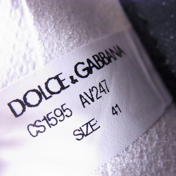 実際に弊社で買取させて頂いたDolce&Gabbana/ドルチェ&ガッバーナ 18AW SORRENTO/ソレント グラフィティプリント スニーカー CS1595 AV247/41の画像 5枚目