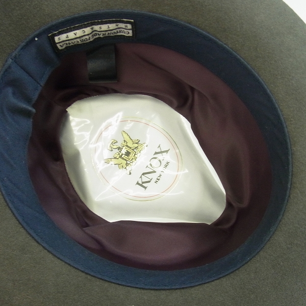 実際に弊社で買取させて頂いたKNOX/ノックス CA4LA/カシラ ラビットファー 中折れハットの画像 4枚目