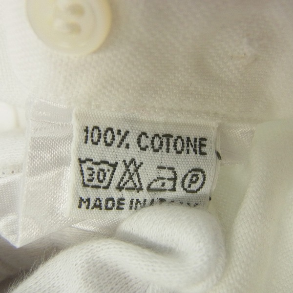 実際に弊社で買取させて頂いたMAISON KITSUNE/メゾンキツネ イタリア製 ノーカラー コットンシャツ Mの画像 3枚目