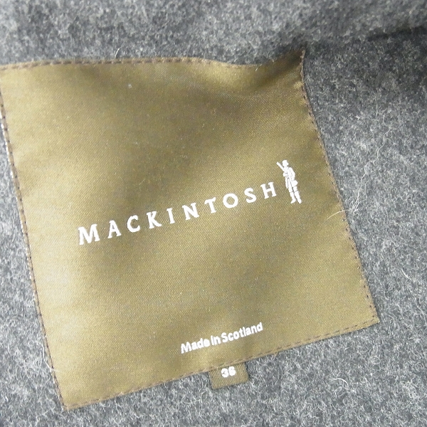 実際に弊社で買取させて頂いたMacintosh/マッキントッシュ ワリストン ウールダッフルコート/36の画像 2枚目