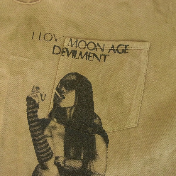 実際に弊社で買取させて頂いたMoonage Devilment/ムーンエイジデビルメント MaD ムラ染めBIG Tシャツ/48の画像 5枚目