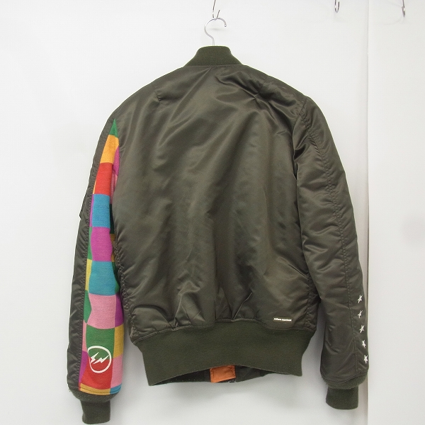 実際に弊社で買取させて頂いたuniform experiment×ALPHA/ユニフォームエクスペリメント TIGHT FIT MA-1/ジャケット Sの画像 1枚目