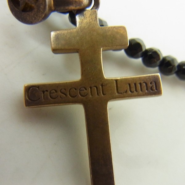実際に弊社で買取させて頂いたCrescent Luna/クレセントルナ Gratitud オニキス クロス ネックレスの画像 6枚目