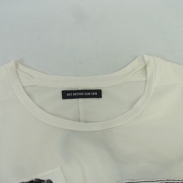 実際に弊社で買取させて頂いたDIET BUTCHER SLIM SKIN/ダイエットブッチャースリムスキン パッチワークBIGTシャツの画像 4枚目