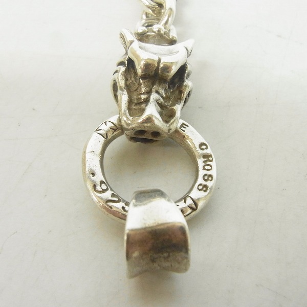 実際に弊社で買取させて頂いたTRAVIS WALKER DOUBLE CROSS/トラヴィスワーカー ダブルクロス ダブルクロスリングガーゴイル＆ダガーペンダント PDS024の画像 2枚目