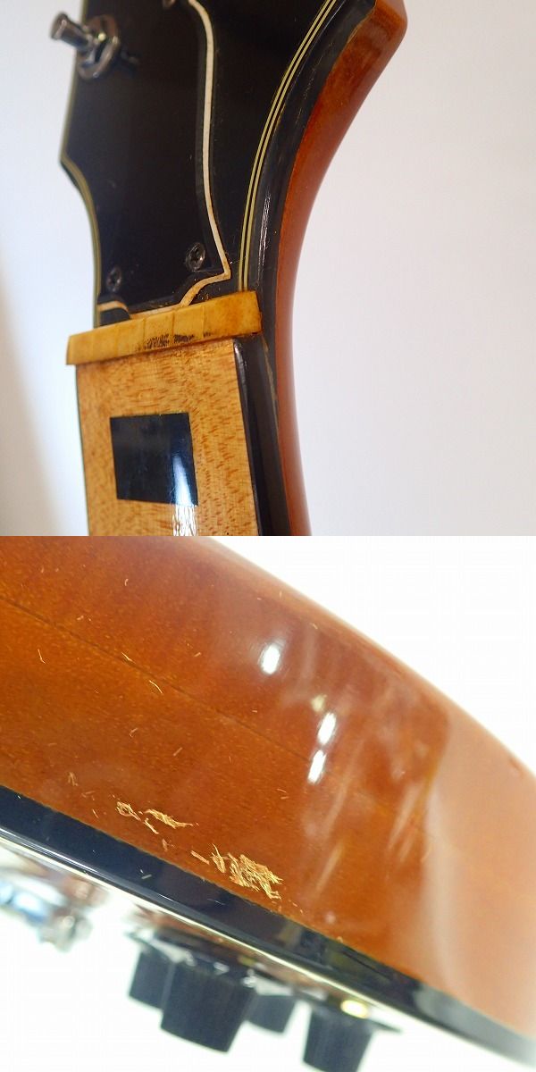 実際に弊社で買取させて頂いた★【難有り/型式不明】Greco/グレコ エレキギター レスポールタイプ ケース付の画像 8枚目