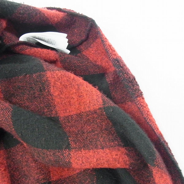 実際に弊社で買取させて頂いたRoen/ロエン HIROMU TAKAHARA 16AW LONG CHECK PK -02RED-/パーカー/Lの画像 7枚目