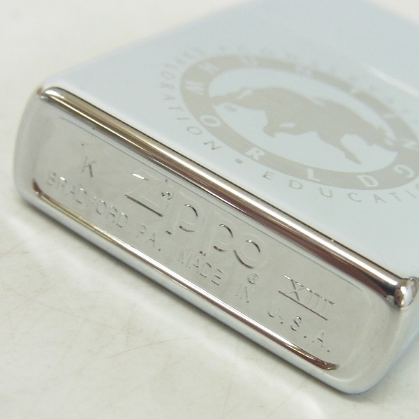 実際に弊社で買取させて頂いたZIPPO/ジッポー HUNTING WORLD/ハンティングワールド 鏡面仕上げ/1997年製 の画像 2枚目
