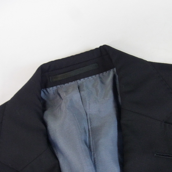 実際に弊社で買取させて頂いたHUGO BOSS/ヒューゴボス モスグリーン/ネイビー ジャケット セットアップ 2点セットの画像 4枚目