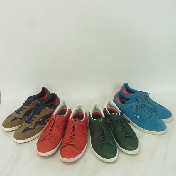 実際に弊社で買取させて頂いたKappa/カッパ レザー/スエード ローカットスニーカー/28/4点セット