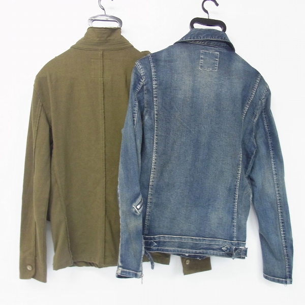 実際に弊社で買取させて頂いたBUFFALO BOBS/バッファローボブズ M-43 フィールドジャケット/ミックデニム デニムライダース 2点セットの画像 1枚目