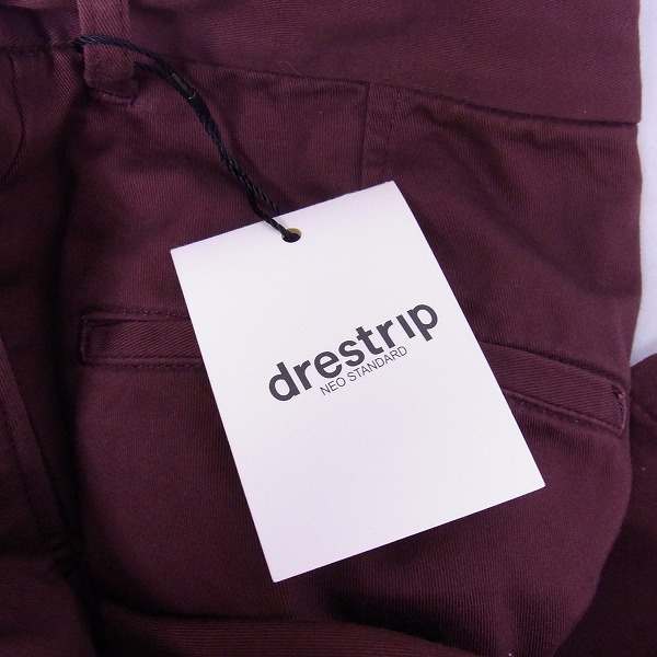 実際に弊社で買取させて頂いた【未使用】drestrip/ドレストリップ コットン ハーフパンツ ボルドー 1の画像 6枚目