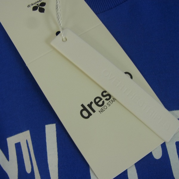 実際に弊社で買取させて頂いた【未使用】drestrip/ドレストリップ × オーバーザストライプス プリントTシャツ ブルー Mの画像 5枚目