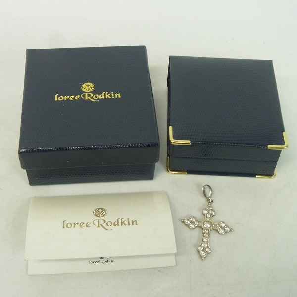 実際に弊社で買取させて頂いた【ギャラ付き】Loree Rodkin/ローリーロドキン ラージ ゴシッククロス ペンダントトップ P055-886の画像 6枚目