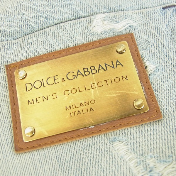 実際に弊社で買取させて頂いたDolce&Gabbana/ドルチェ&ガッバーナ 14 ダメージ加工 デニムパンツ/ジーンズ/48の画像 7枚目