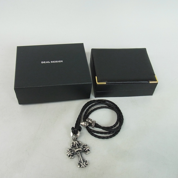 実際に弊社で買取させて頂いたDEAL DESIGN/ディールデザイン リリークロス シルバー ペンダント/チョーカー 2点セットの画像 7枚目