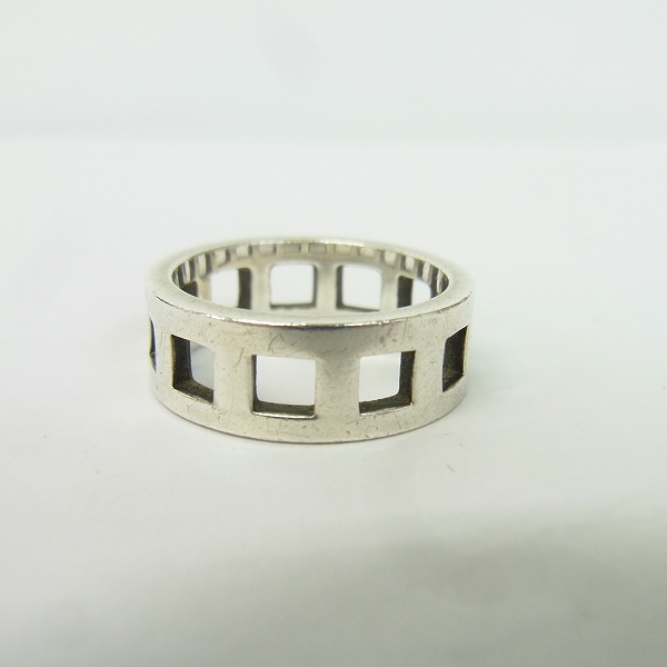 GUCCI/グッチ スクエアホールリング/シルバー925アクセサリー/15.5号の 
