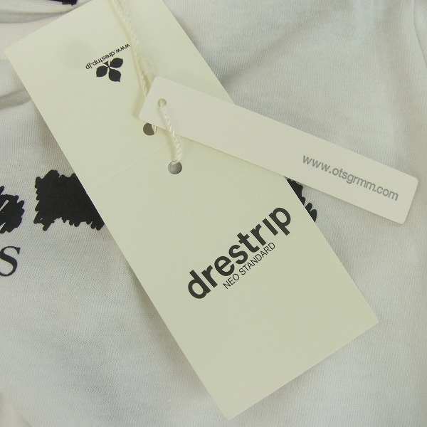 実際に弊社で買取させて頂いた【未使用】drestripドレストリップ × オーバーザストライプス プリントTシャツ ホワイト Sの画像 5枚目