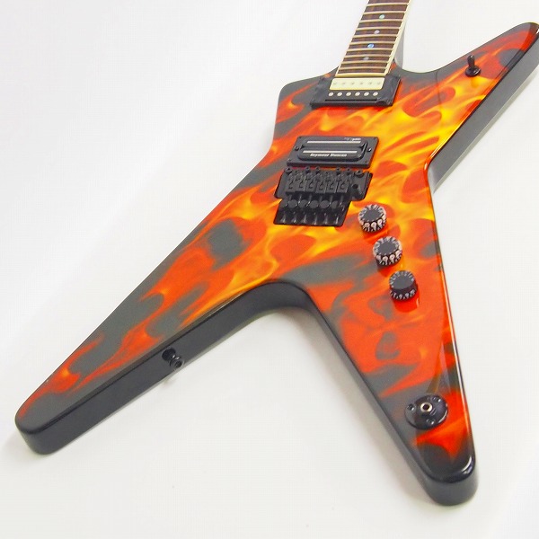 実際に弊社で買取させて頂いた★【ジャンク】DEAN/ディーン Dimebag Dime O Flame ダイムバッグ・ダレルモデル エレキギターの画像 3枚目