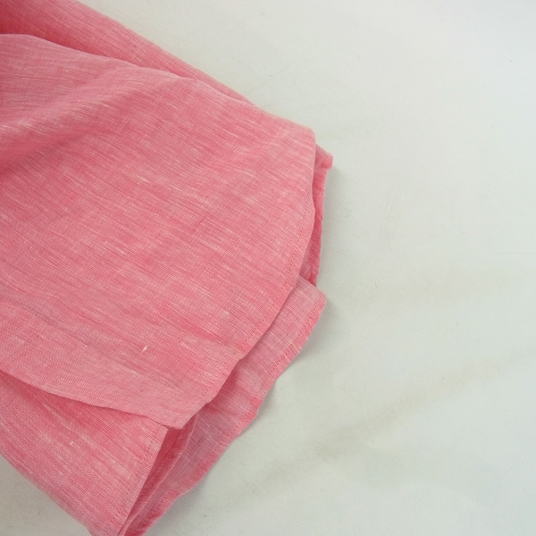 実際に弊社で買取させて頂いた【未使用】drestripドレストリップ 半袖リネンシャツ ピンク 3の画像 7枚目
