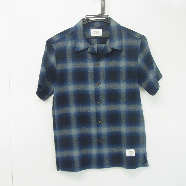 実際に弊社で買取させて頂いたTHE CRIMIE/クライミー オープンカラー 半袖 チェックシャツ/S