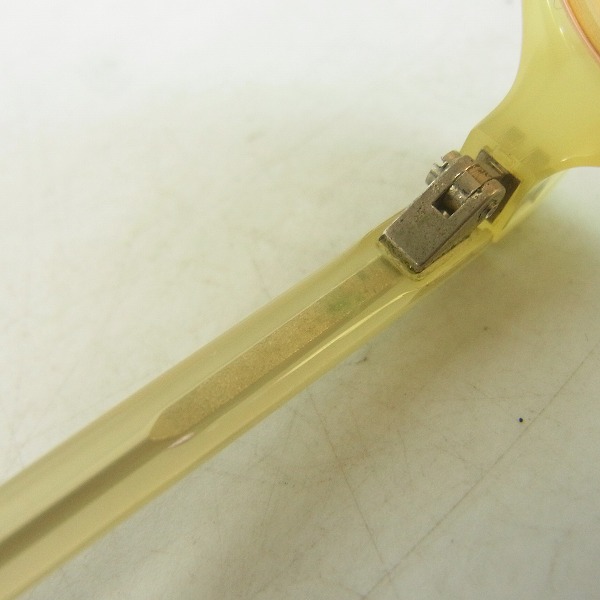 実際に弊社で買取させて頂いた白山眼鏡店/ハクサンガンキョウテン フルリム メガネフレーム イエローの画像 5枚目