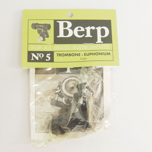 実際に弊社で買取させて頂いた【詳細不明/未使用】Berp/バープ バズィング練習器具 ラージ No5 2点セット トロンボーン/ユーフォニアムの画像 2枚目