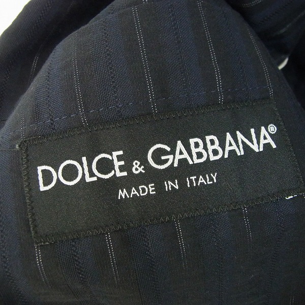 実際に弊社で買取させて頂いたDolce&Gabbana/ドルチェ&ガッバーナ ストライプ 1Bテーラードジャケット/48の画像 2枚目