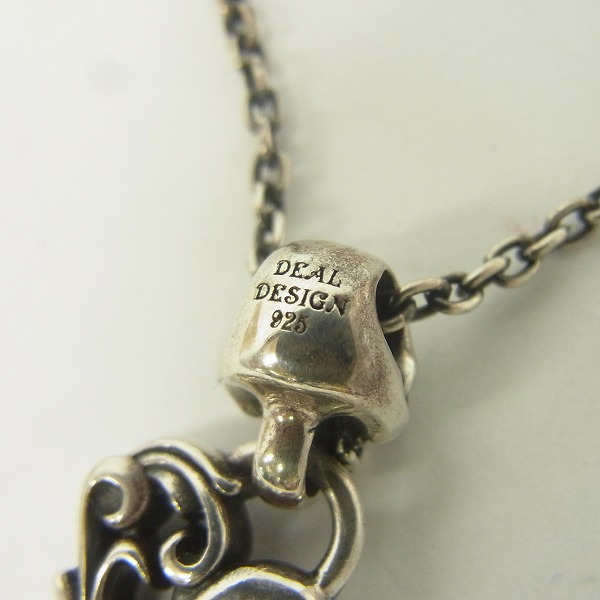 実際に弊社で買取させて頂いたDEAL DESIGN/ディールデザイン スカルベイルハートトップ ネックレスの画像 2枚目