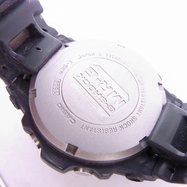 実際に弊社で買取させて頂いたG-SHOCK/Gショック MR-G ブラックチタン クォーツ MRG-1Z-1Tの画像 3枚目