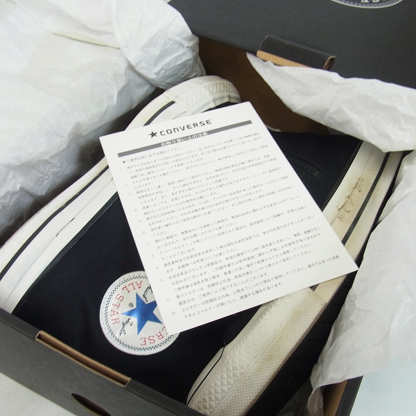 実際に弊社で買取させて頂いたCONVERSE/コンバース ALL STAR 100 コンブ HI 1CK834 ブラック/24.5の画像 8枚目