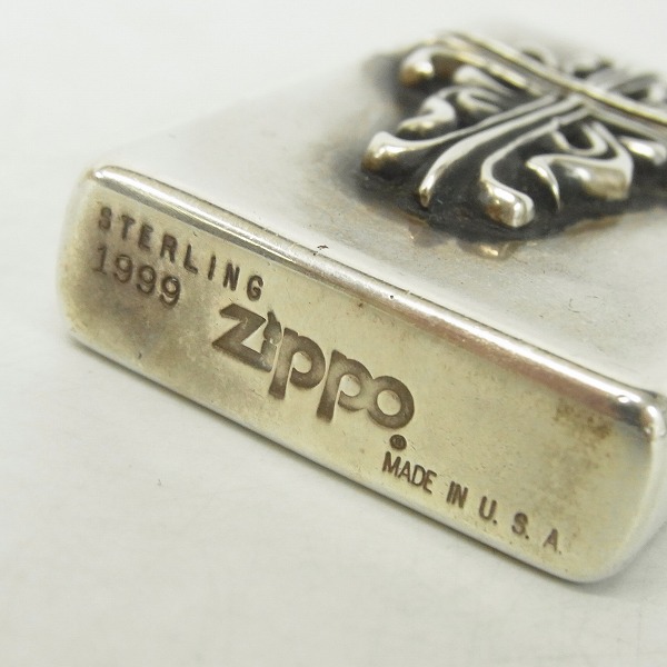 実際に弊社で買取させて頂いたA&G/エーアンドジー ZIPPO/ジッポー スターリングシルバー クロス 1999年製の画像 2枚目