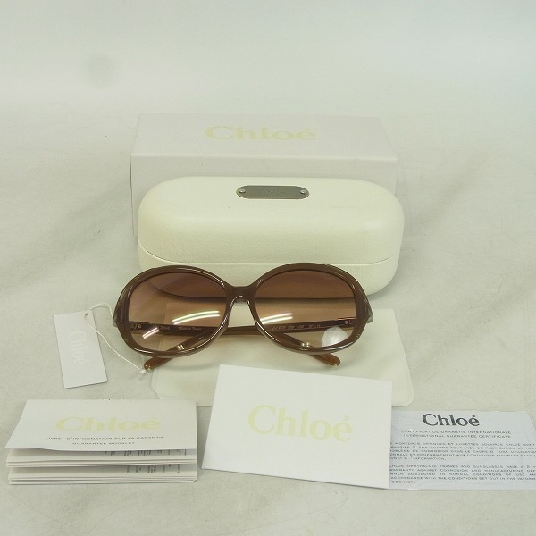 実際に弊社で買取させて頂いたChloe/クロエ レディース サングラス メガネ/眼鏡フレーム CL2278 C02の画像 7枚目