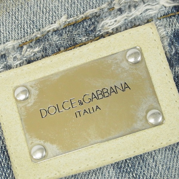 実際に弊社で買取させて頂いたDolce&Gabbana/ドルチェ&ガッバーナ 14 motor cycle 1st tour デニムパンツ/ジーンズ/50の画像 6枚目