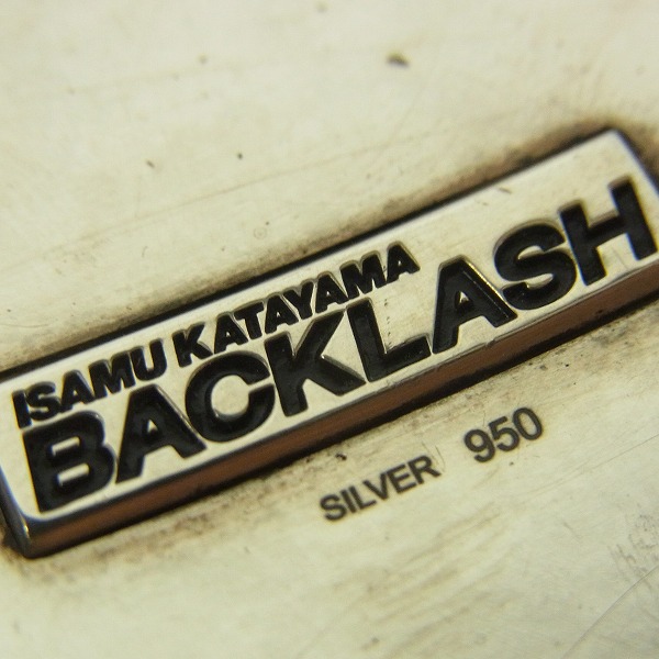 BACKLASH シルバー950バックル ダブルショルダーベルト ブラック