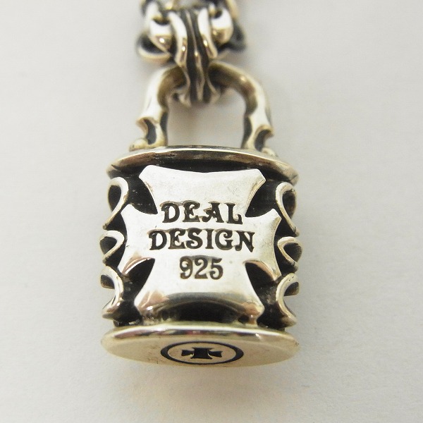 実際に弊社で買取させて頂いたDEAL DESIGN/ディールデザイン キングゲートパドロックネックレスチェーン/シルバーの画像 2枚目