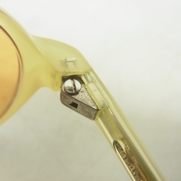 実際に弊社で買取させて頂いた白山眼鏡店/ハクサンガンキョウテン フルリム メガネフレーム イエローの画像 4枚目