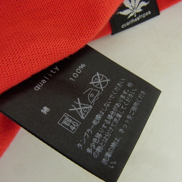 実際に弊社で買取させて頂いた【未使用】drestrip/ドレストリップ × オーバーザストライプス プリントTシャツ レッド Mの画像 3枚目