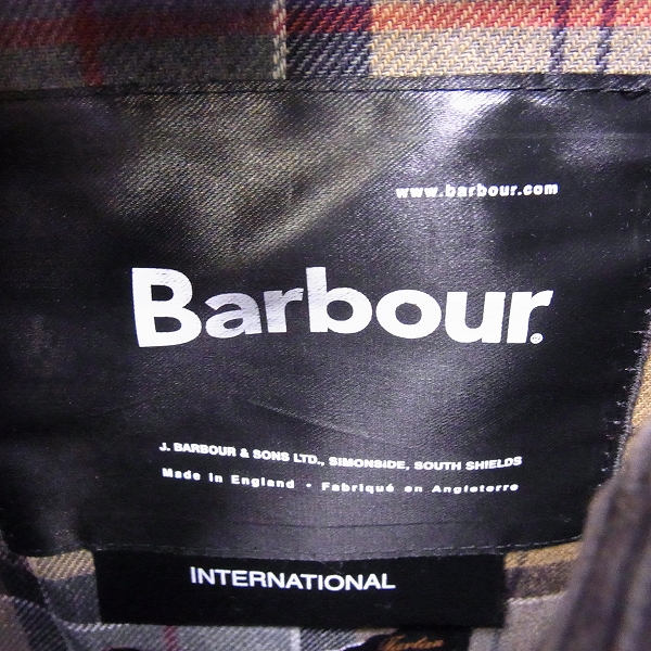 実際に弊社で買取させて頂いたBarbour/バブアー INTERNATIONAL インターナショナル オイルドジャケット/34の画像 2枚目